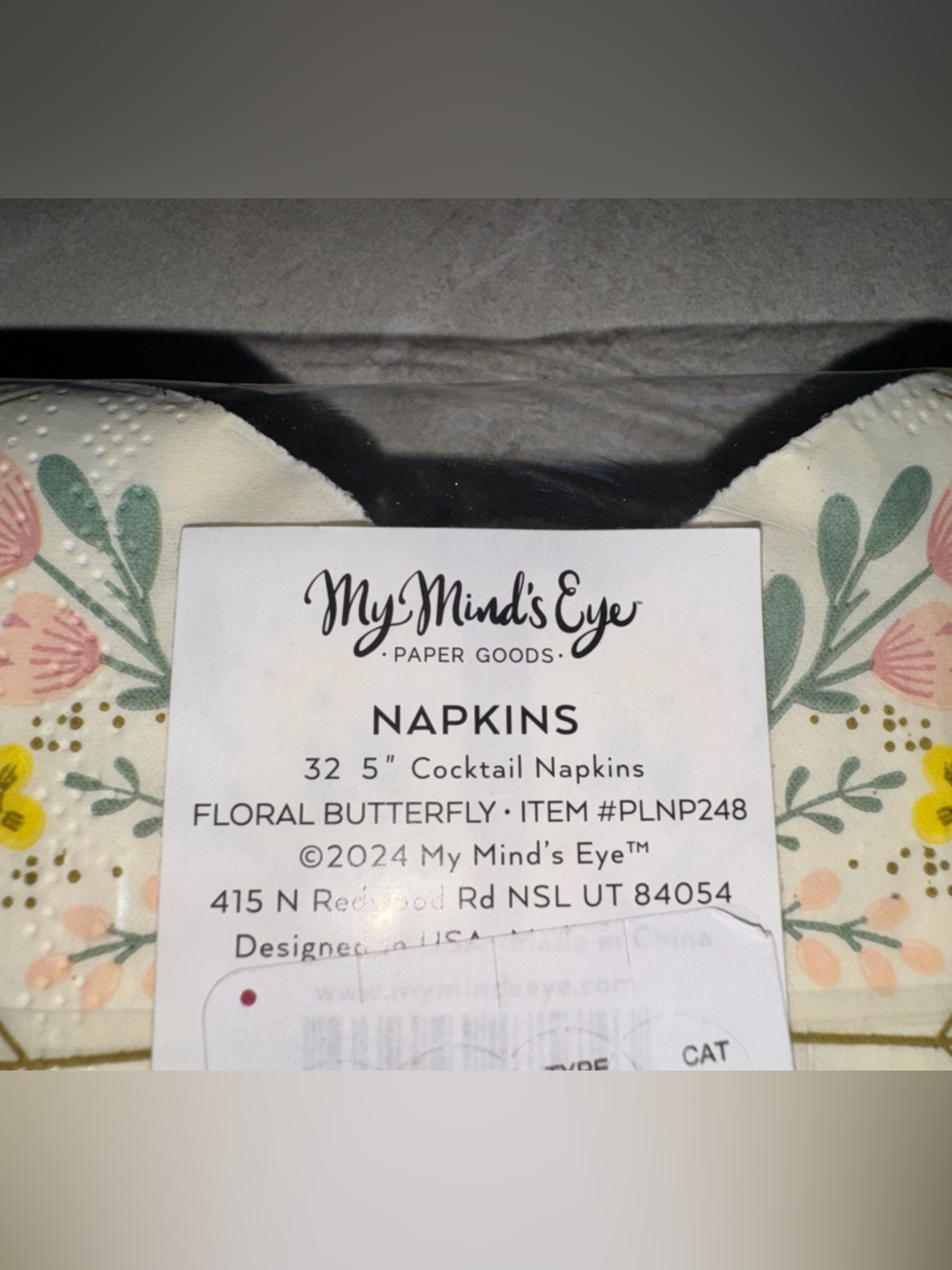 Butterfly Shaped Disposable Napkins - Picture 2 of 2